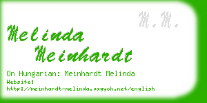 melinda meinhardt business card